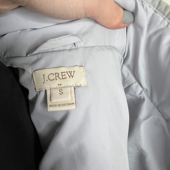 J. Crew Quilted Zip Front Puffer Waterfowl Partial Down Filled Vest, Sz Small - Picture 10 of 10